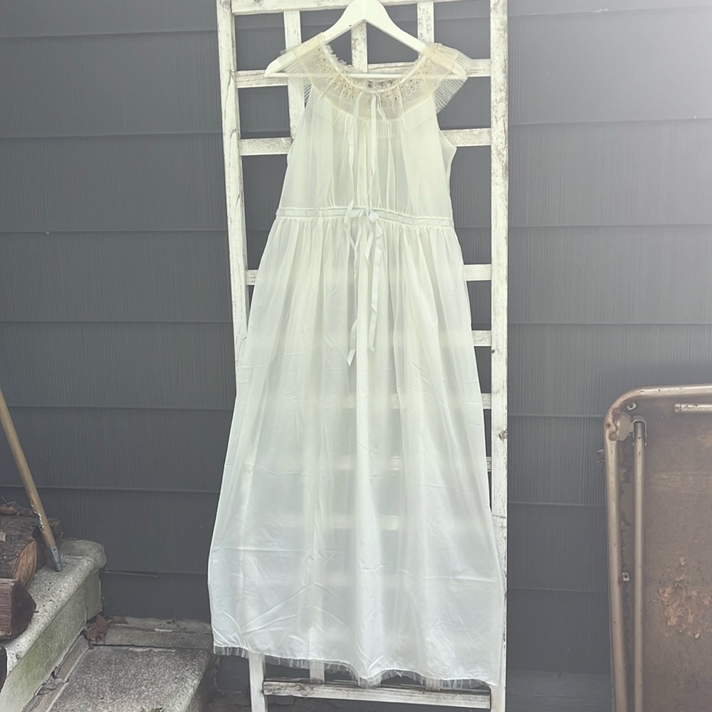 Lenora White Nightgown Vintage 1980s